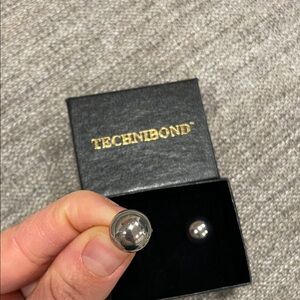 Technibond Black and Silver Earrings